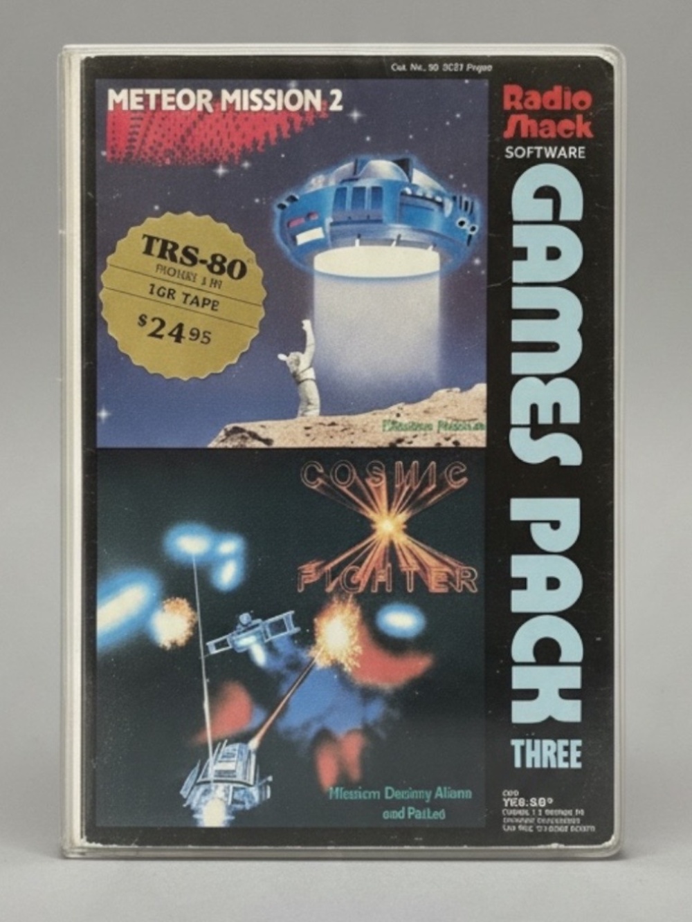 Radio Shack TRS-80 Meteor Mission 2 & Cosmic Fighter Game Pack Model I or III